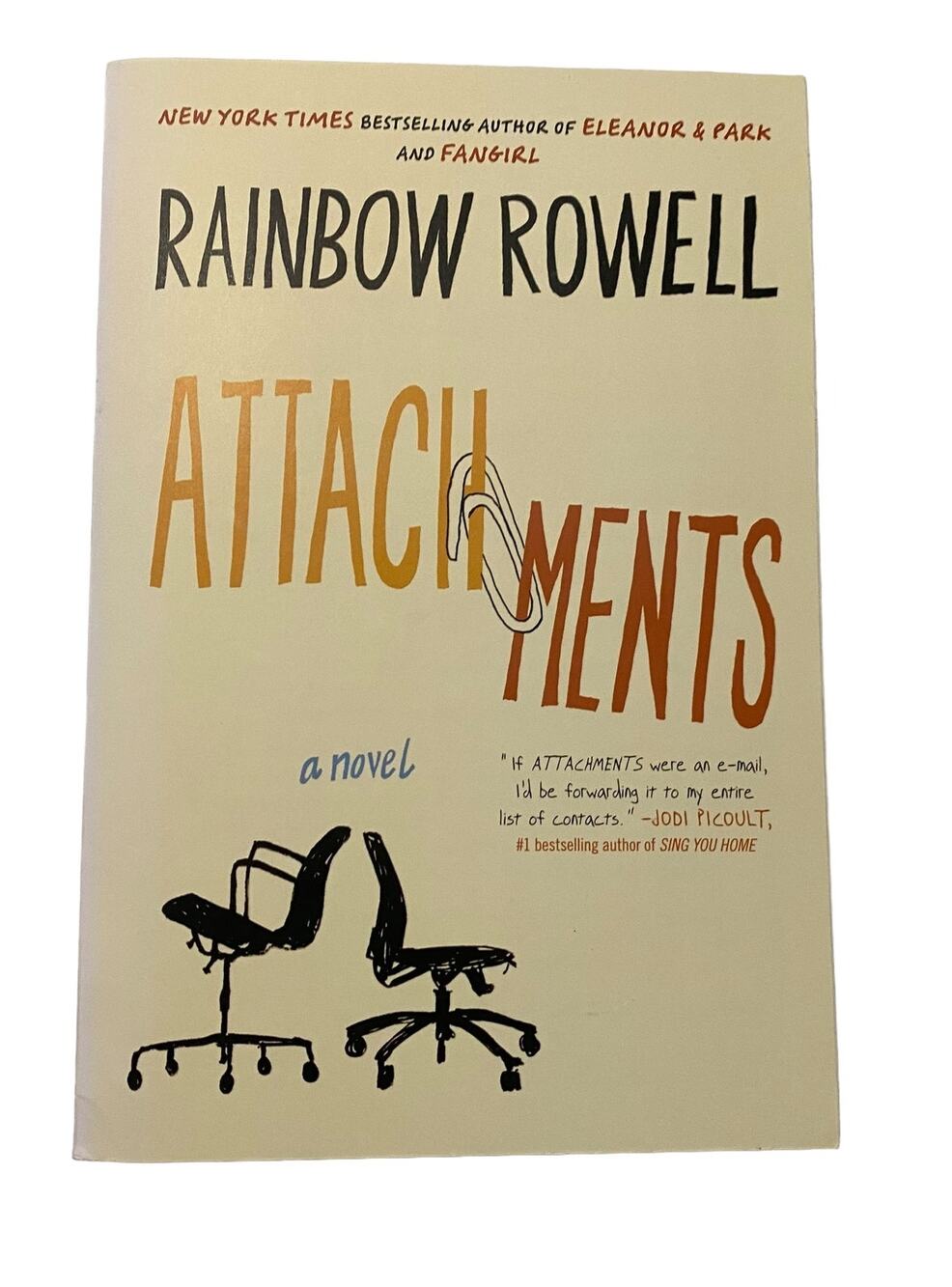 Attachments : A Novel by Rainbow Rowell (2012, UK-B Format Paperback)